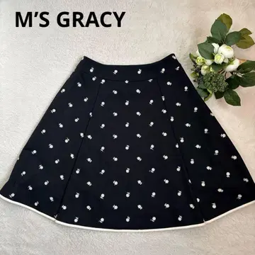 M'S GRACY 엠즈그레이시 미니 꽃무늬 플레어 스커트 40 사이즈 L