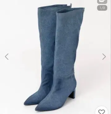 새상품급 MAISON SPECIAL 롱 부츠 38.5 데님