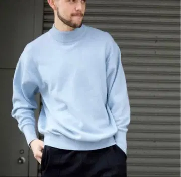 HERILL 캐시미어 모크넥 니트