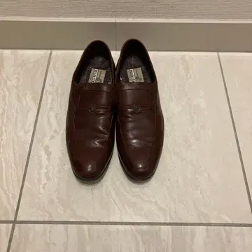 madras 브라운 가죽 슬립온 슈즈 26.5EE 사이즈