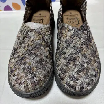 GOMU 고무 GOMU56 뜨개질 슬립온 브라운 계열 라메 S 사이즈