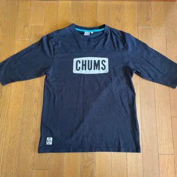 CHUMS 블랙 7부 소매 T셔츠 L 사이즈 새상품급