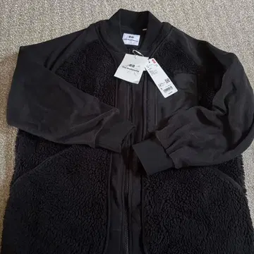 White Mountaineering 플리스 자켓 블랙