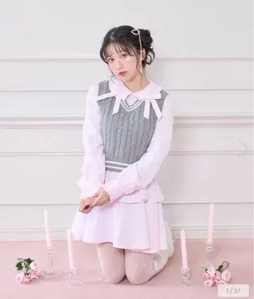 Honey Cinnamon 허니시나몬 베스트 세트 셔츠 원피스