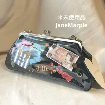 *미사용품 JaneMarple 아플리케 콜라주 숄더백