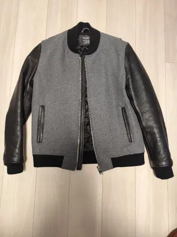 GALLIS ADDICTION 천연 가죽 바시티 자켓 사이즈 3