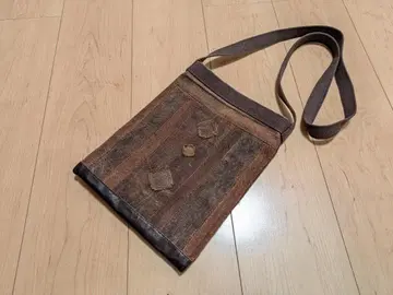 미사용 감물 염색 숄더백