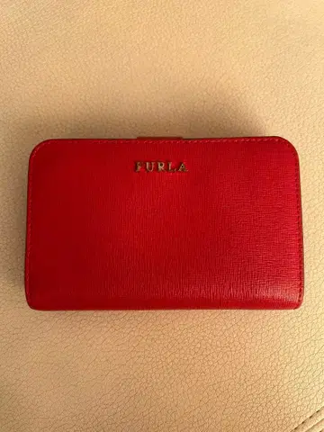 FURLA 접이식 지갑 레드