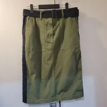 드리스반노튼 카키 스커트