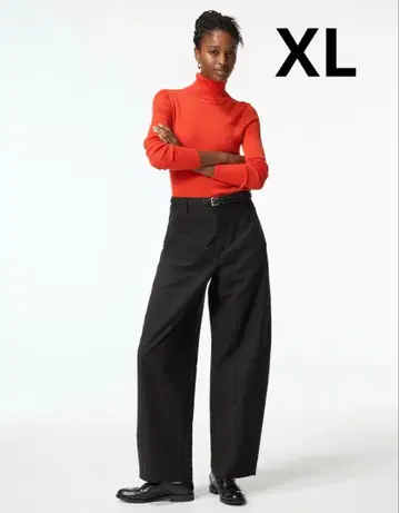 [새상품] 유니클로 저지 배럴 레그 팬츠 XL 긴 길이