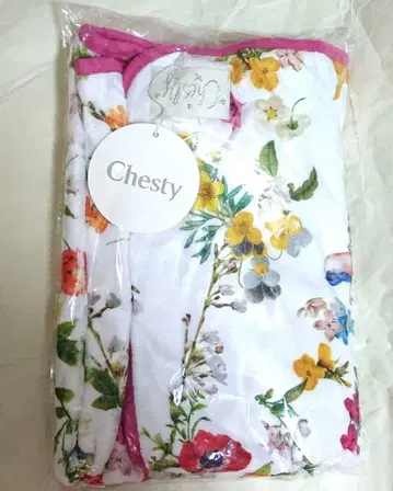 체스티(Chesty) 버드 플라워 담요