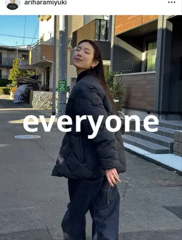 everyone quilting down jacket (BLACK) M