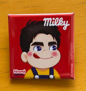 고 히로미 밀키 콜라보 캔 배지