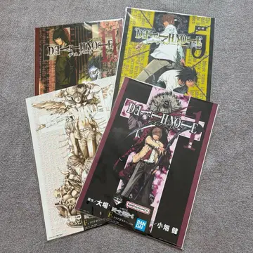 제일복권 DEATH NOTE 데스노트 F상 클리어 포스터 4종 묶음 판매