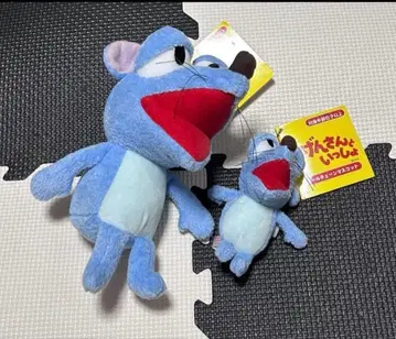 오겐상과 함께 쥐 봉제 인형 볼체인 마스코트 새상품 2점