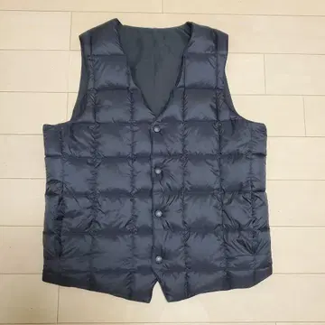 TAION 타이온 다운 베스트 리버서블 블랙 M 사이즈