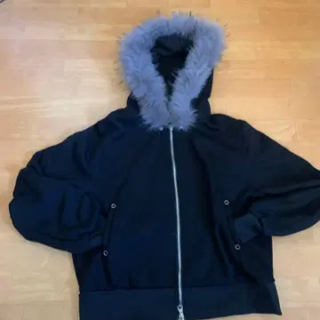 퍼 후드 블랙 후드티 y2k