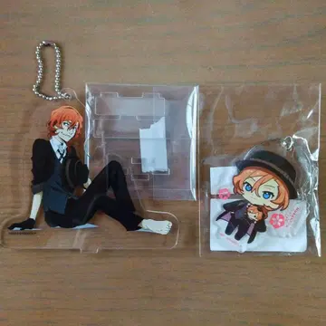 문호 스트레이독스 나카하라 츄야 아크릴 스탠드 키링 홀로그램 아크릴 키링