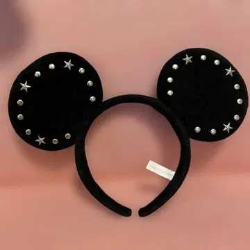 도쿄 디즈니 리조트 미키 스터드 머리띠 30주년 자수