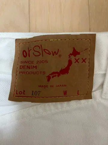 orSlow 데님 팬츠 화이트 M
