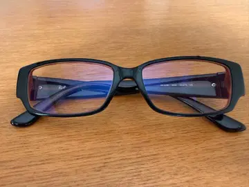 레이밴 스퀘어형 안경 블랙/브라운