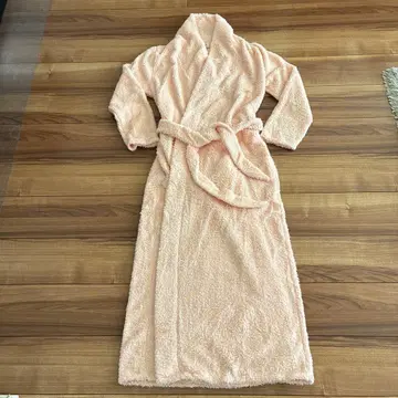 [ 새상품,미사용 ] NOTA 살몬 핑크 플리스 롱 가운