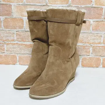 [ anysis ] 애니시스 숏부츠 퍼 포함(L) 벨트 브라운