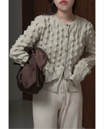 lawgy 태국 디자인 새틴 백 브라운