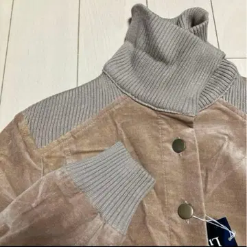 롱 자켓 피치 스킨 원피스 택 포함 미사용 기모 블루종