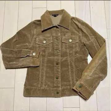 데님 자켓 코듀로이 베이지 메탈 버튼 블루종 자켓 G