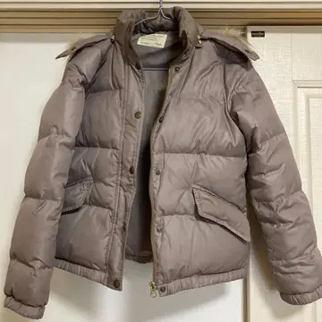 IENA 카키 다운 자켓 후드 부착