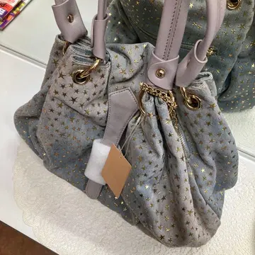 새상품 미사용품 백 PECHINCHAR 야마다야 데님 별 패턴 스타