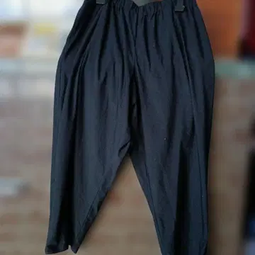 블랙 사루엘 팬츠