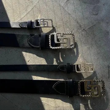 GYDA 제이다 JEYSUS GG 가죽 벨트 블랙