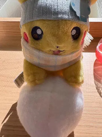 포켓몬 피카츄 봉제 인형 겨울 눈사람 포켓몬 센터 한정판