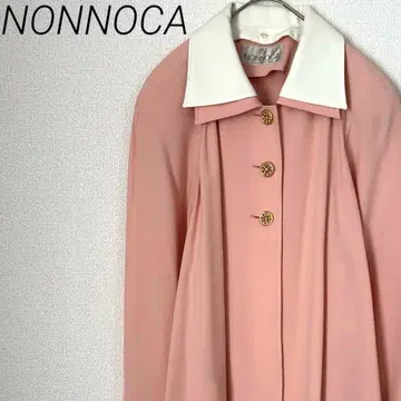 NONNOCA 롱 셔츠 자켓 골드 버튼 래글런 레트로 루즈핏