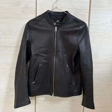 HARE 블랙 램 가죽 라이더 자켓 M 사이즈