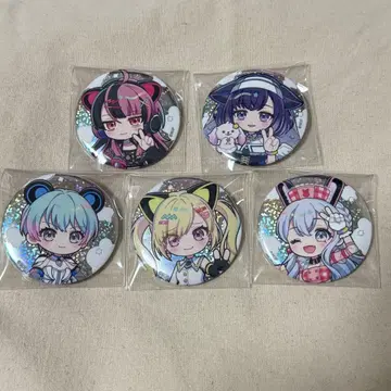 뱅드림 무한대 뮤타입 홀로그램 캔뱃지 피스! 5세트