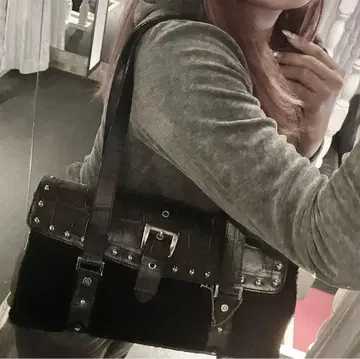 Y2K 그런지 헤이세이 갸루 펑크 다크코어 가방 백