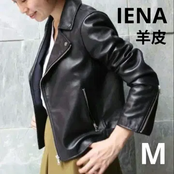새상품급 IENA 라무 가죽 자켓 라이더스 양가죽