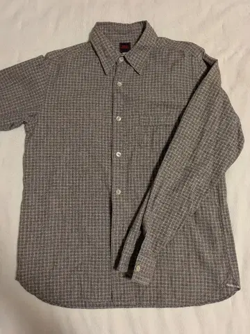 FULL COTTON 체크 무늬 긴팔 셔츠 40