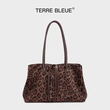 레오파드 무늬 토트백 미키마우스 참