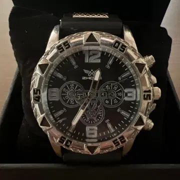 ECHO 크로노그래프 손목시계 블랙