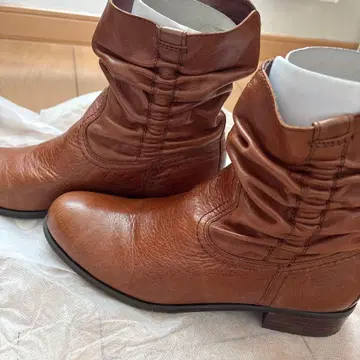 여성용 가죽 숏부츠