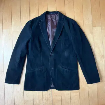 빅 사이즈 LL LOUIS CHAVLON 테일러드 자켓 데님 블랙