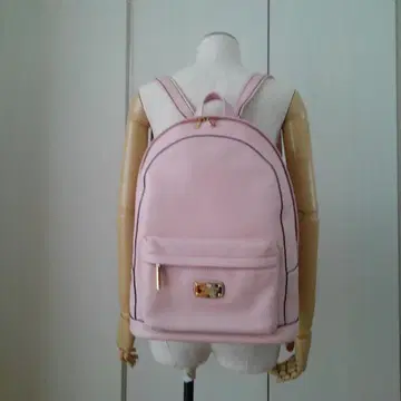 [ 미사용 새상품 ] 핑크 가죽 백팩