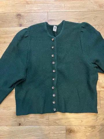 다크 그린 가디건 긴팔