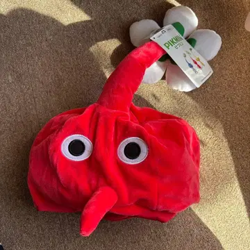 피크민 코스튬 모자 빨간 피크민