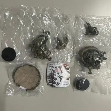 [ 카이요도 가챠 ] 불상 입체 도록 회 Kai 풍신뇌신 ( 브론즈풍 )