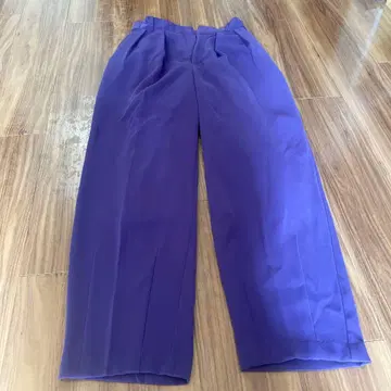 JEANASIS 퍼플 와이드 팬츠 M